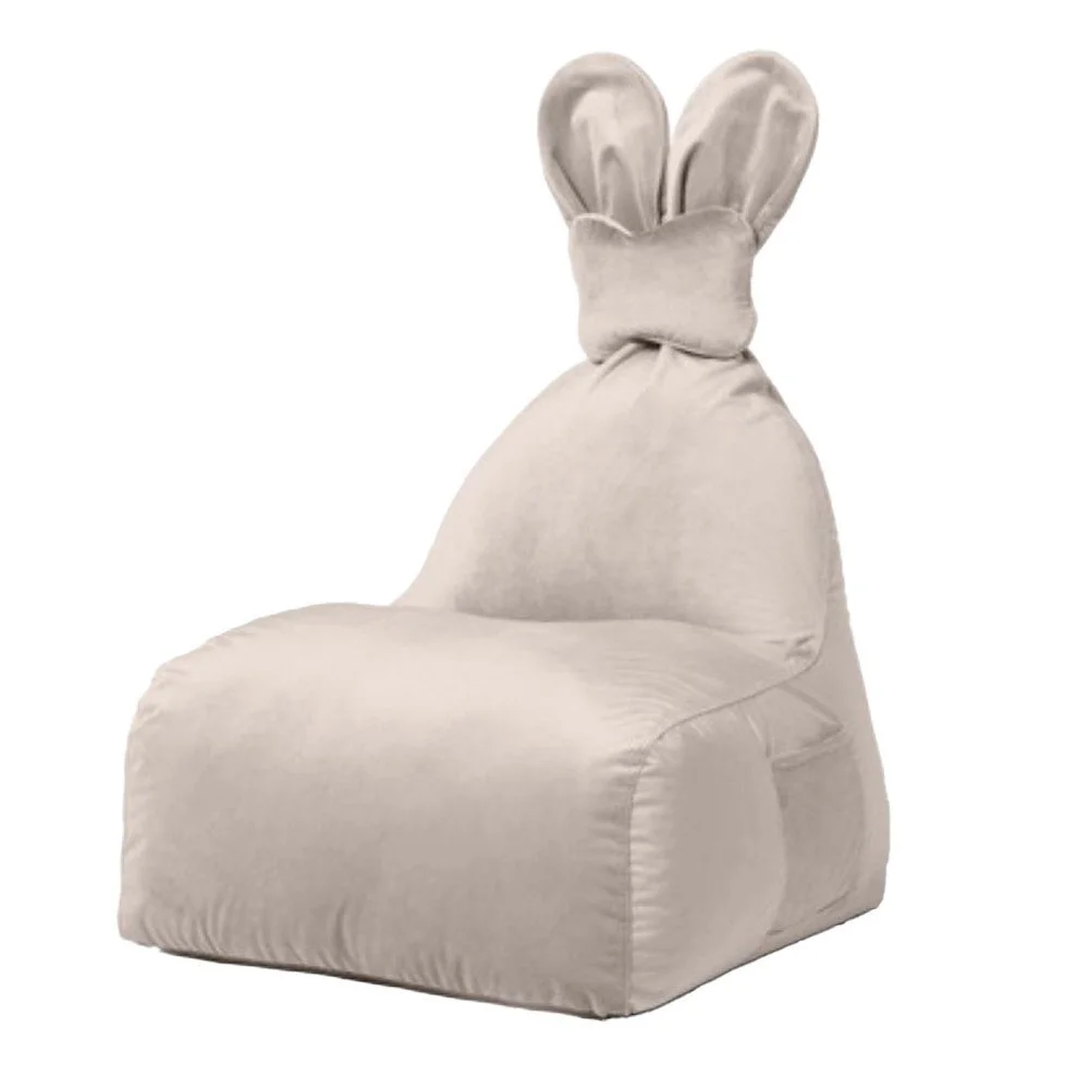 Béžový dětský sedací vak Funny Bunny – The Brooklyn Kids v:1748002