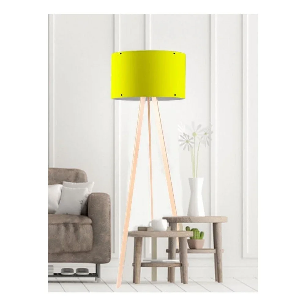 Žlutá stojací lampa Simple v:1285268