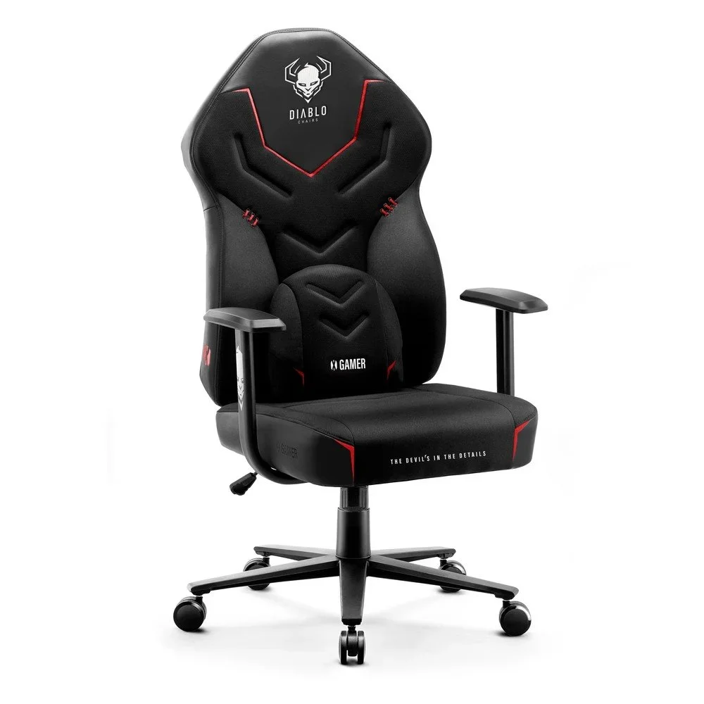 Černá herní židle X-Gamer 2.0 – Diablo Chairs v:1710876