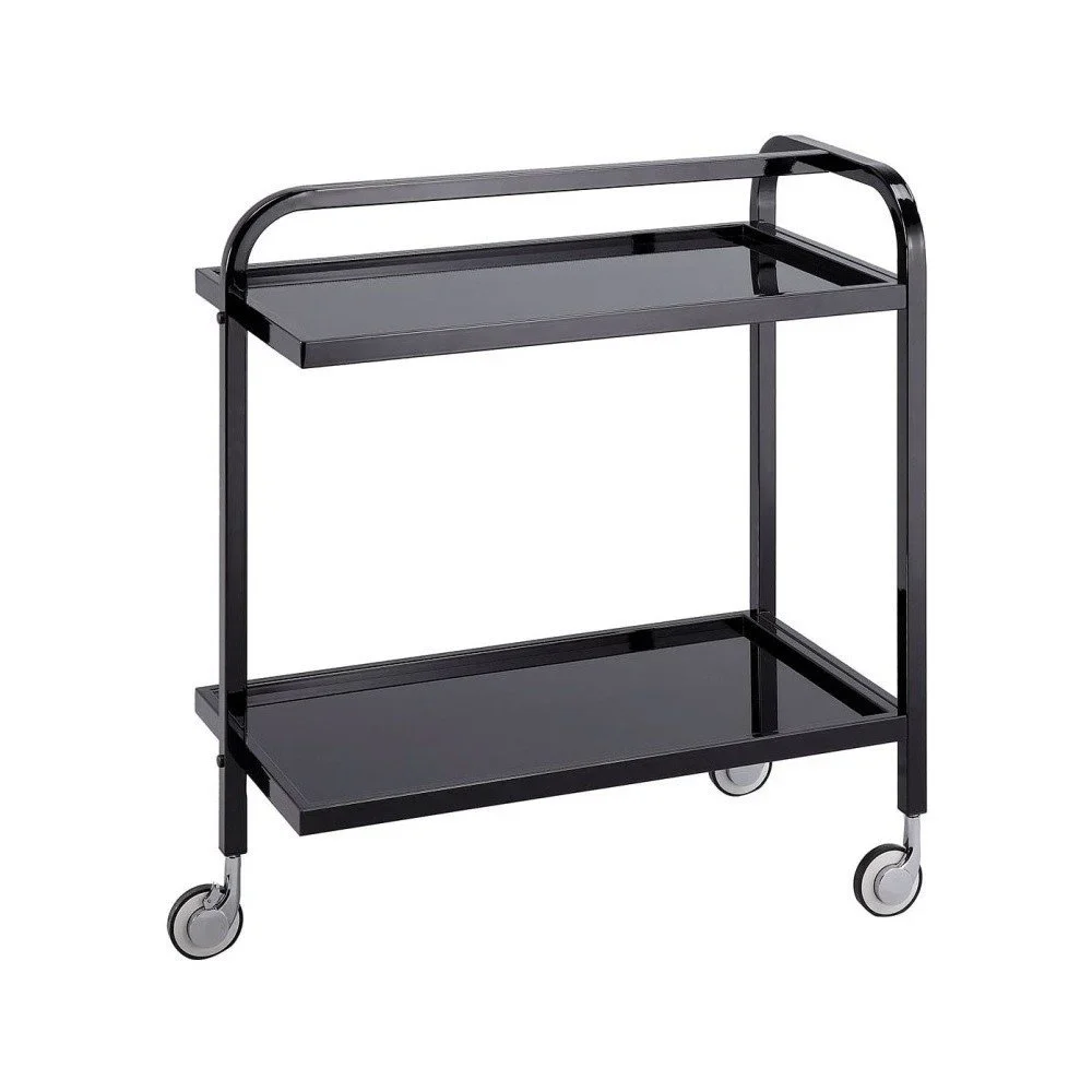 Černý pojízdný servírovací stolek Design Twist Kansk v:1011502