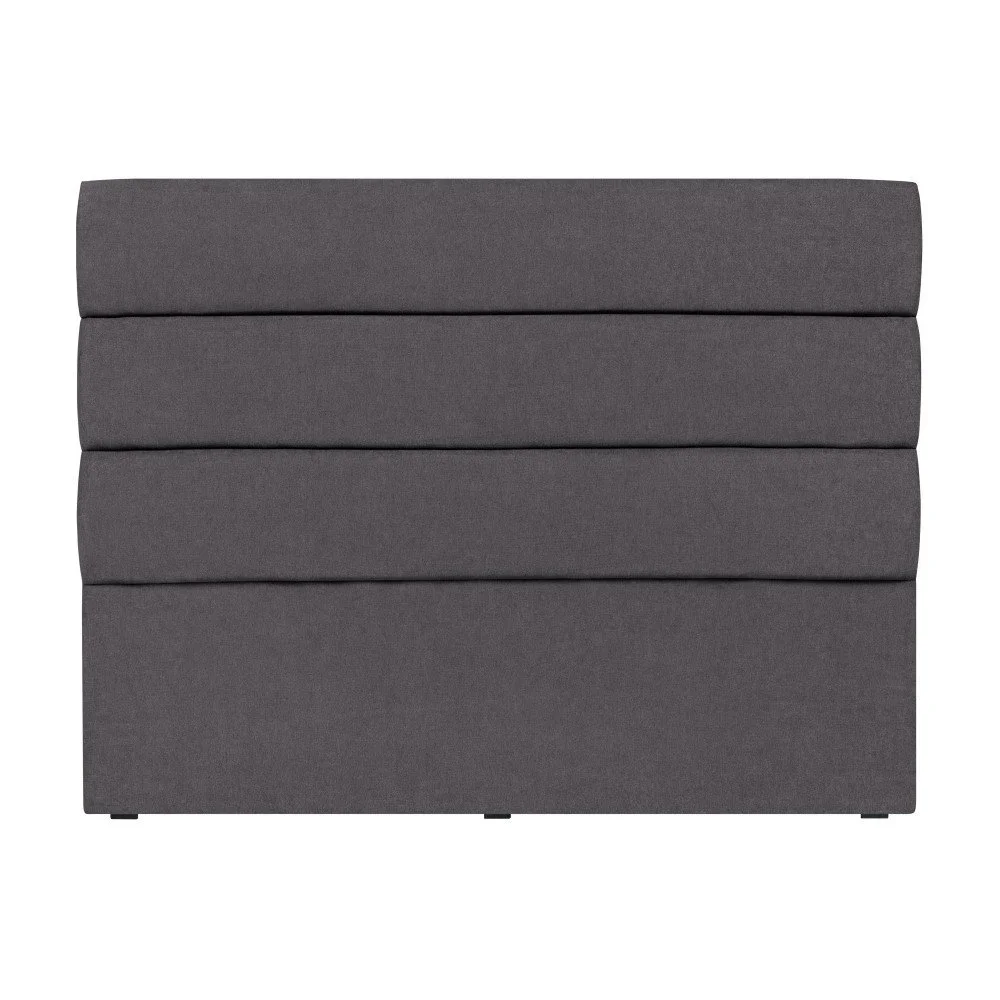Tmavě šedé čelo postele Mazzini Sofas Pesaro, 160 x 120 cm v:962010