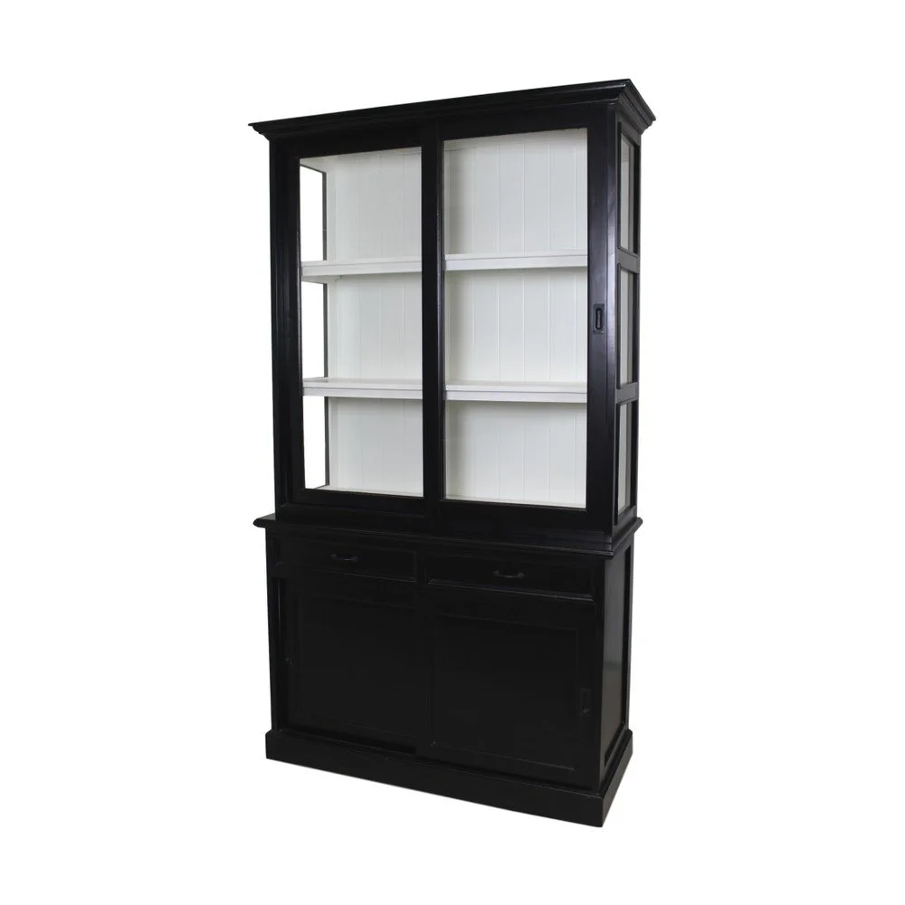 Černý příborník z mahagonového dřeva HSM Collection Provence, šířka 125 cm v:952848