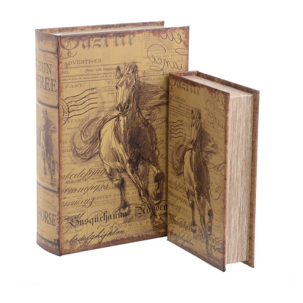 Sada 2 úložných boxů InArt Horse v:968110