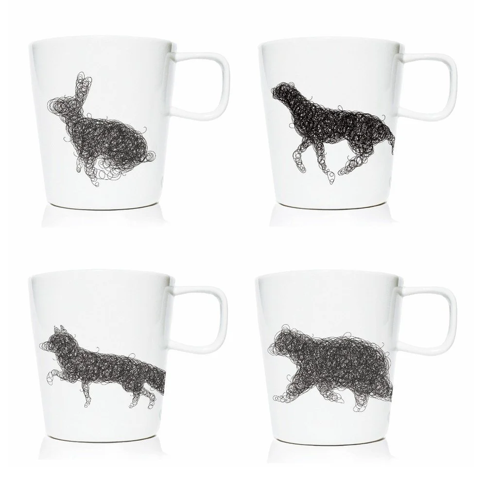 Sada 4 porcelánových hrnků We Love Home Yukon v:804970