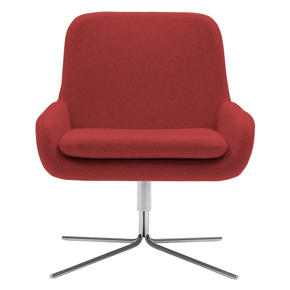 Červené otočné křeslo Softline Coco Swivel v:1373161