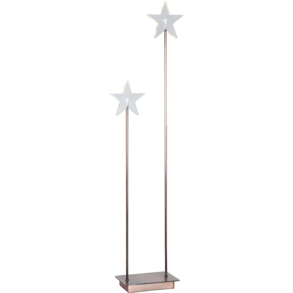 Měděná LED světelná dekorace Best Season Karla Duo, výška 72 cm v:690266