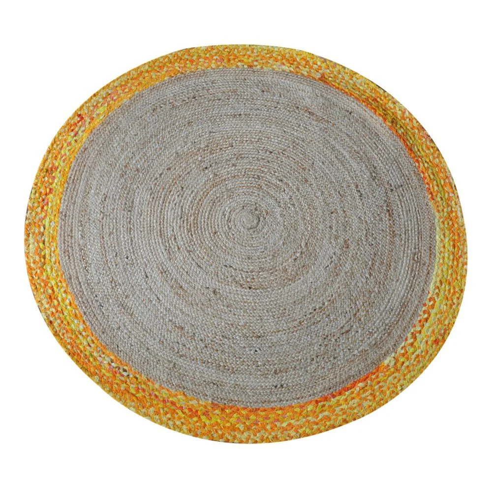 Ručně vyráběný koberec The Rug Republic Coino Yellow, ⌀ 120 cm v:1063272