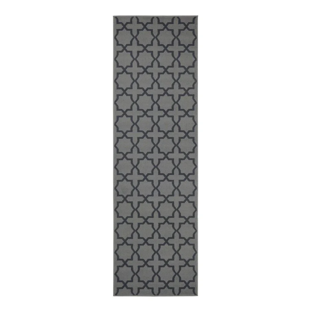 Šedý koberec běhoun 250x80 cm Glam v:1026662