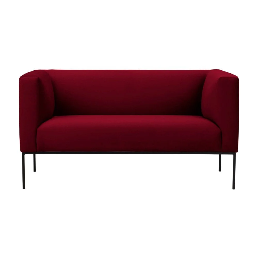 Červená sametová pohovka Windsor & Co Sofas Neptune, 145 cm v:1203884
