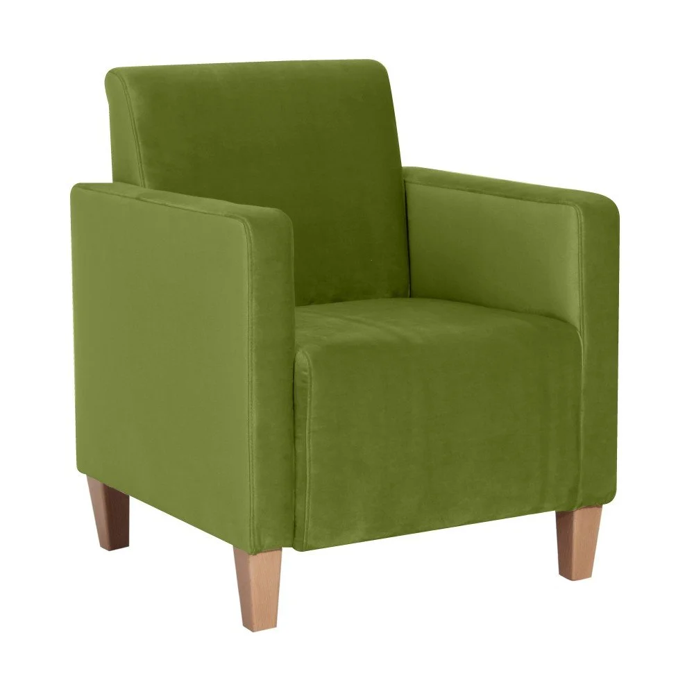 Zelené křeslo Max Winzer Milla Velvet v:908644