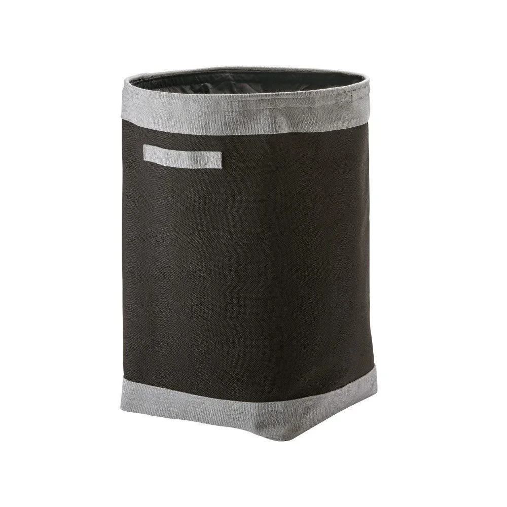 Černý koš na prádlo Aquanova Yvar, Ø 45 cm v:786278