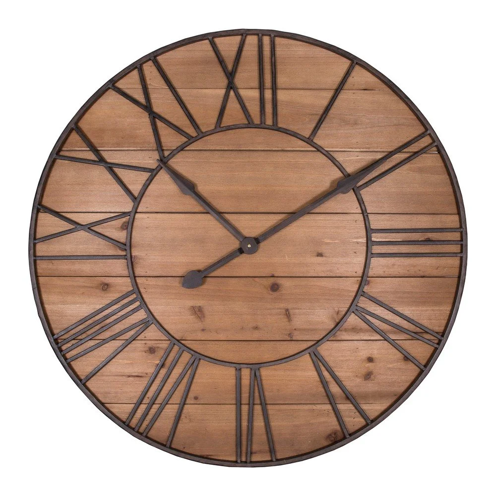 Nástěnné hodiny Antic Line Bois, ø 90 cm v:1345289
