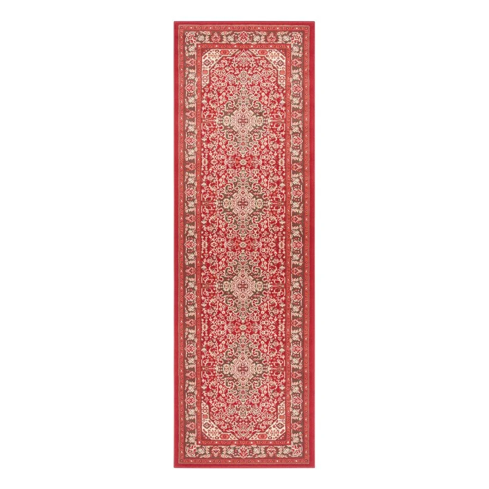 Světle červený běhoun Nouristan Skazar Isfahan, 80 x 250 cm v:1332108