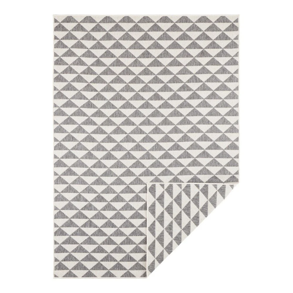 Šedo-krémový oboustranný koberec vhodný i na ven Bougari Tahiti, 200 x 290 cm v:1228360