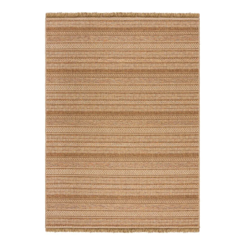 Vnitřní a venkovní koberec v přírodní barvě 200x290 cm Farah Stripe – Flair Rugs v:1726384