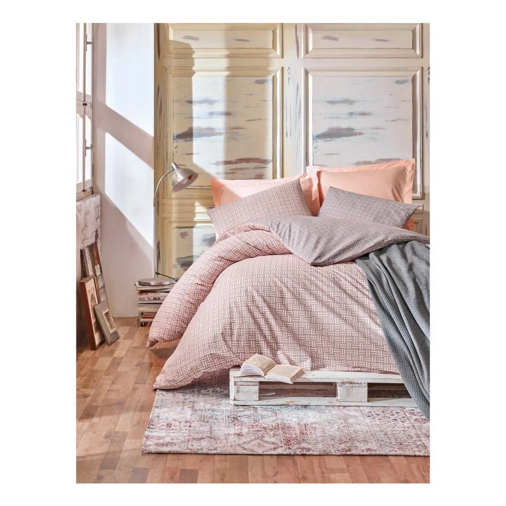 Set bavlněného povlečení na dvoulůžko s prostěradlem Foggia, 200 x 220 cm v:1012560
