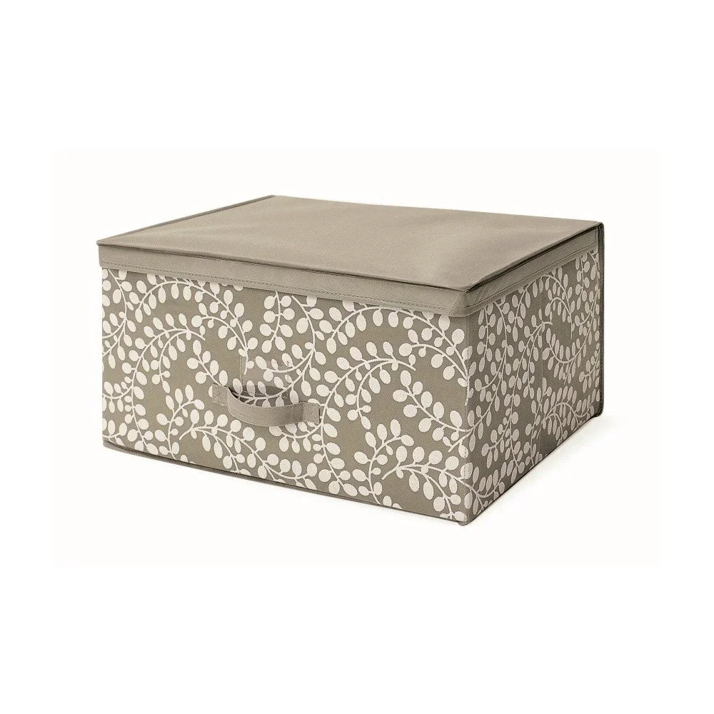 Hnědý uložný box s víkem Cosatto Floral, 45 x 60 cm v:787318