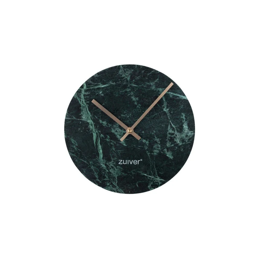 Zelené nástěnné mramorové hodiny Zuiver Marble Time v:952040