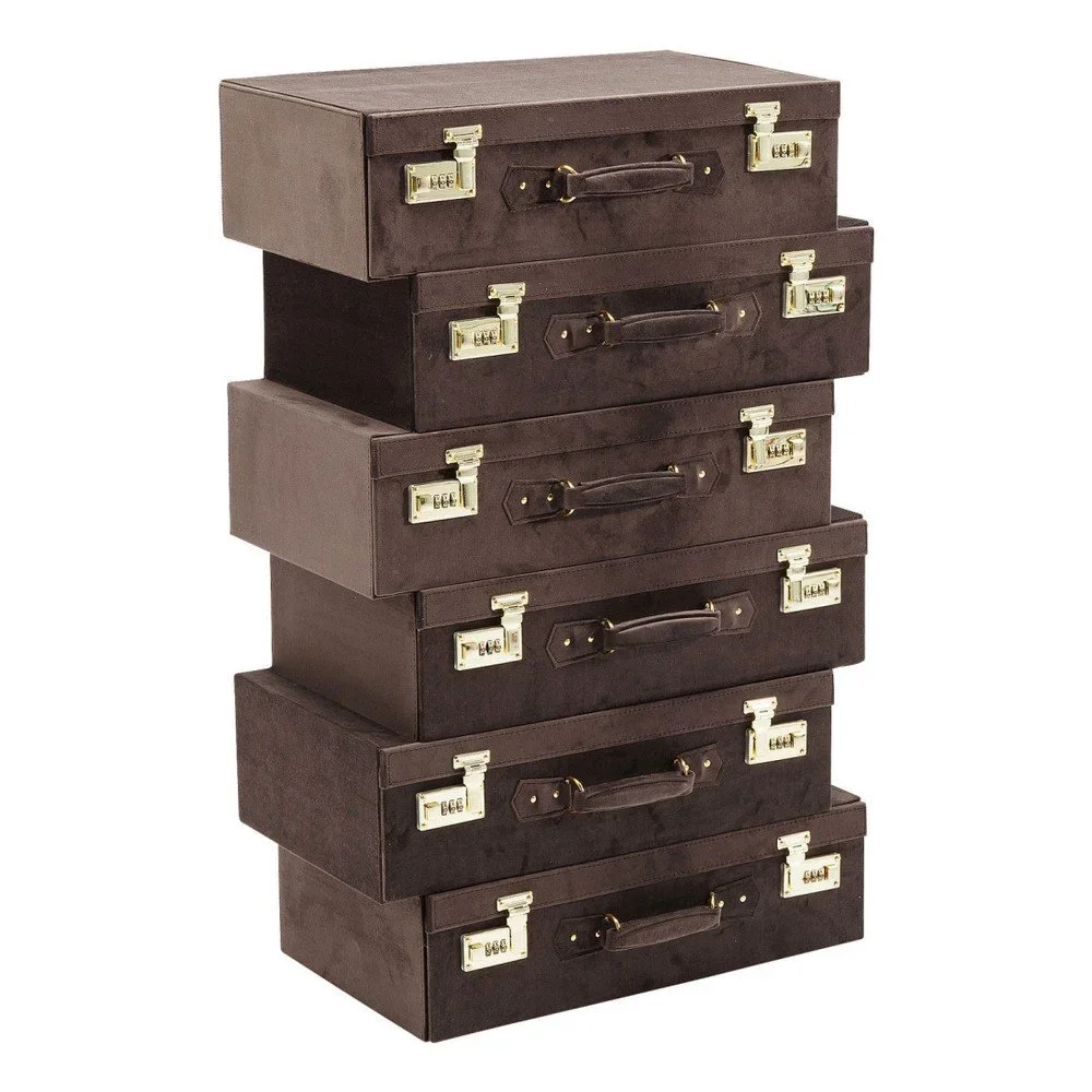 Tmavě hnědá komoda Kare Design Suitcase v:1189978