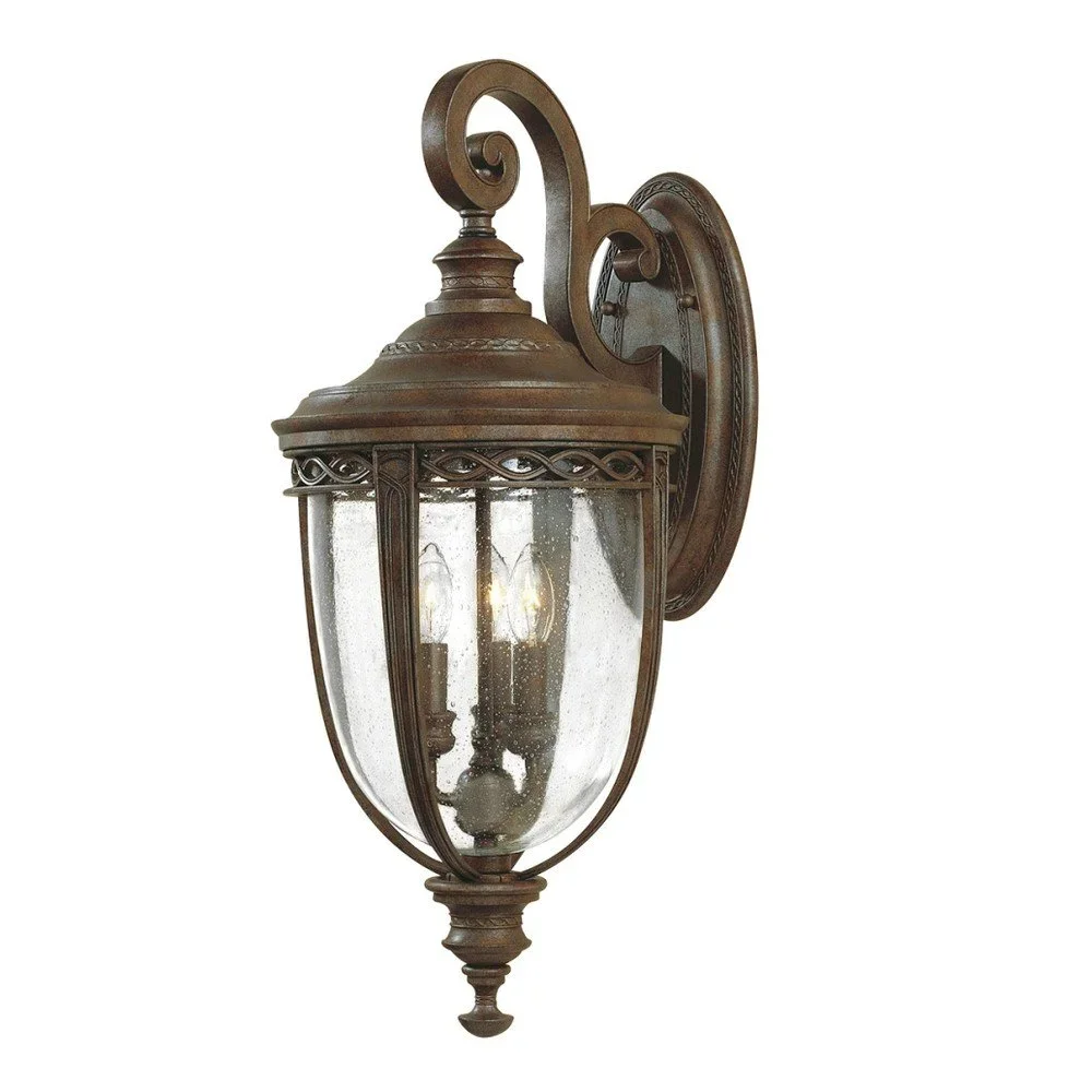 Nástěnné svítidlo v bronzové barvě Elstead Lighting English Bridle Tres v:1218586