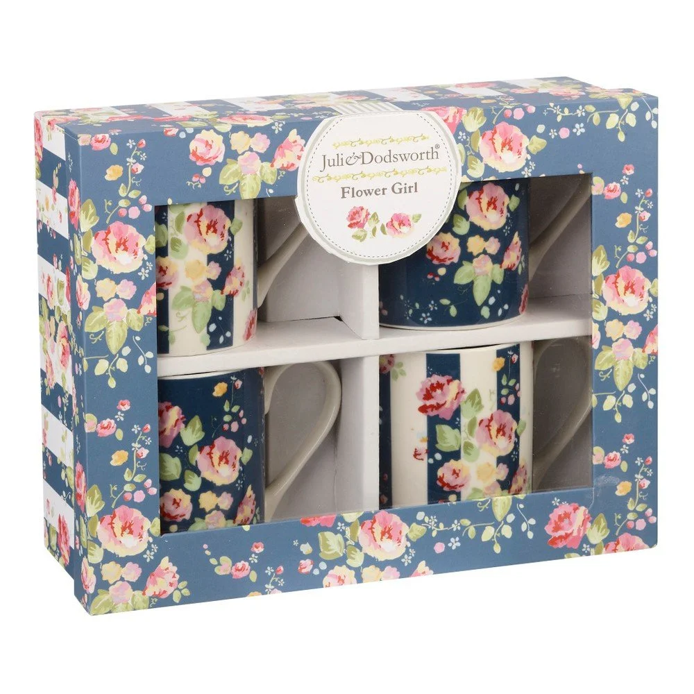 Sada 4 hrnků Churchill China JD Flower Girl, 250 ml v:1095824