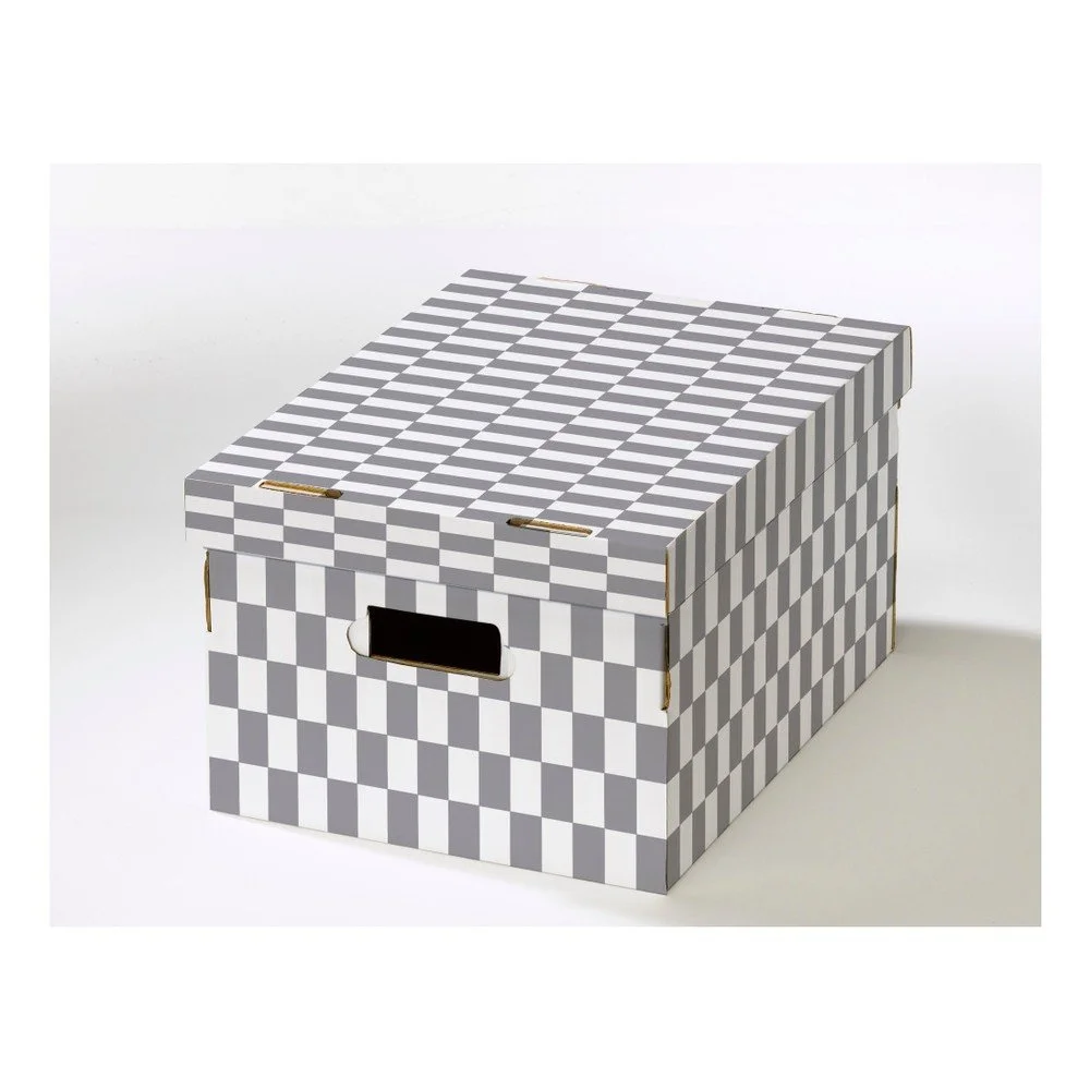 Sada 2 krabic s víkem z vlnité lepenky Compactor Lenny, 40 x 31 x 21 cm v:1082408