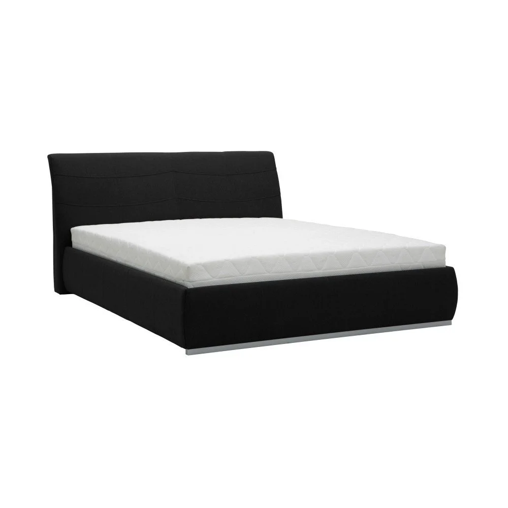 Černá dvoulůžková postel Mazzini Beds Luna, 180 x 200 cm v:932138