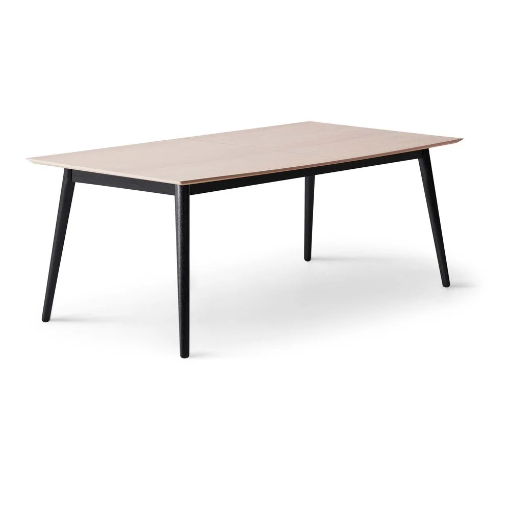 Rozkládací jídelní stůl s deskou v dubovém dekoru a přídavnou deskou 100x210 cm Meza – Hammel Furniture v:1699866