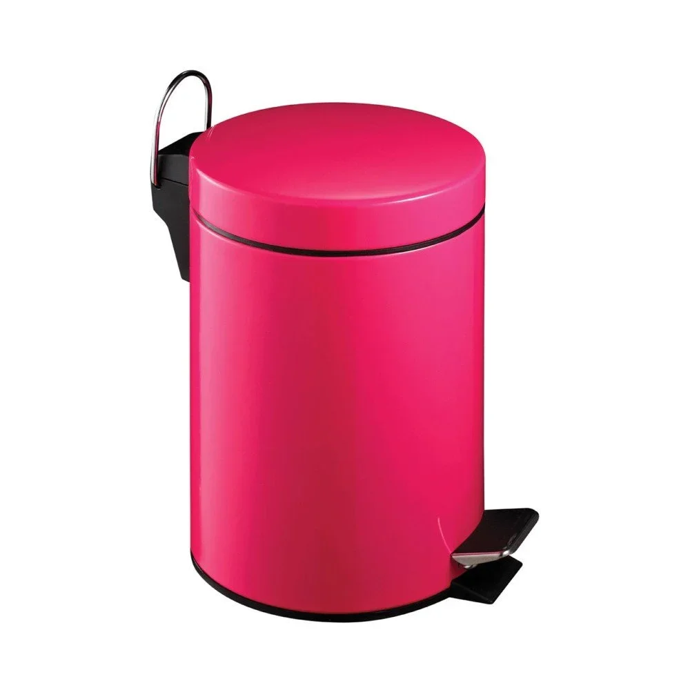 Růžový pedálový koš Premier Housewares, 3 l v:818192