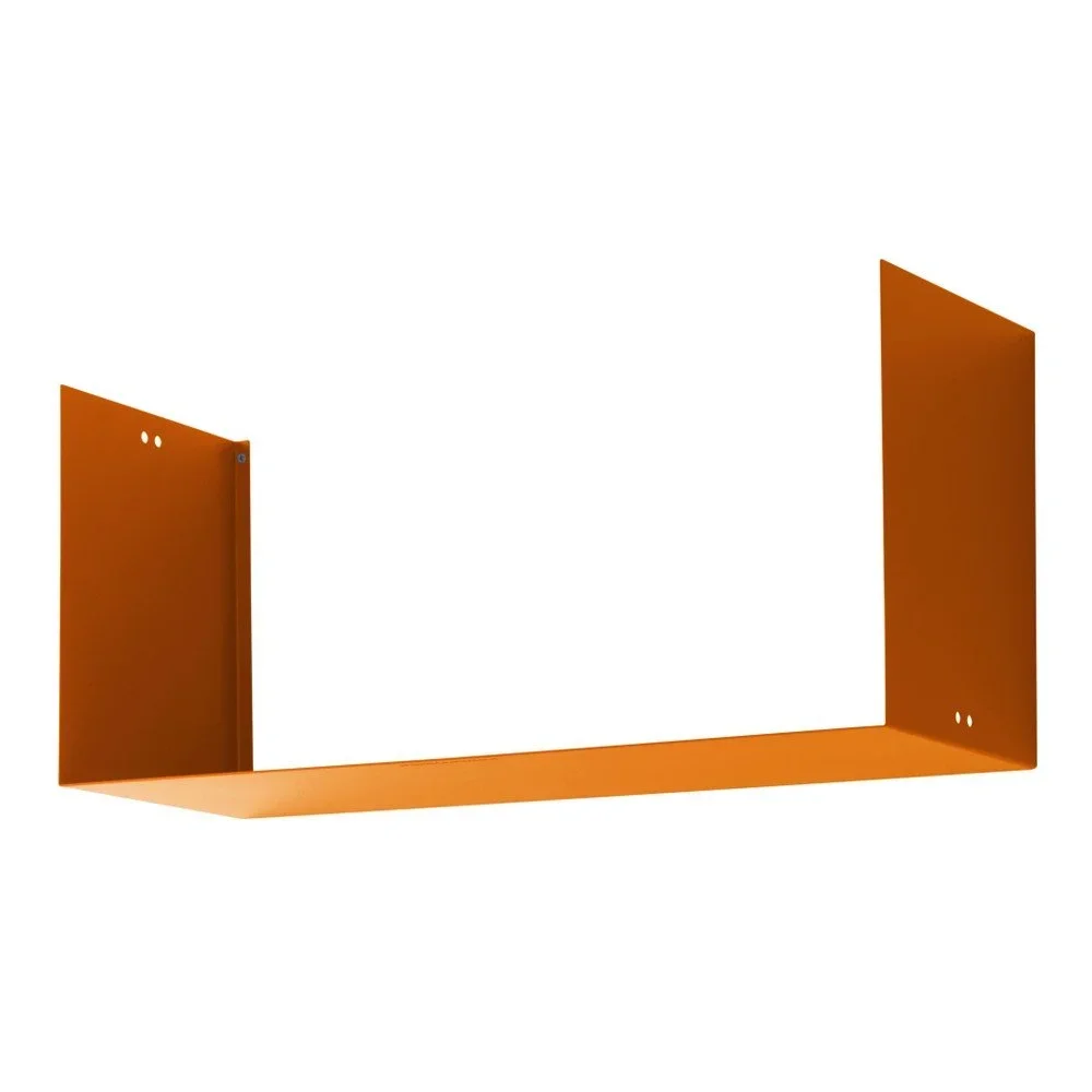 Oranžová kovová nástěnná polička Mi piace molto Geometric XL v:936586