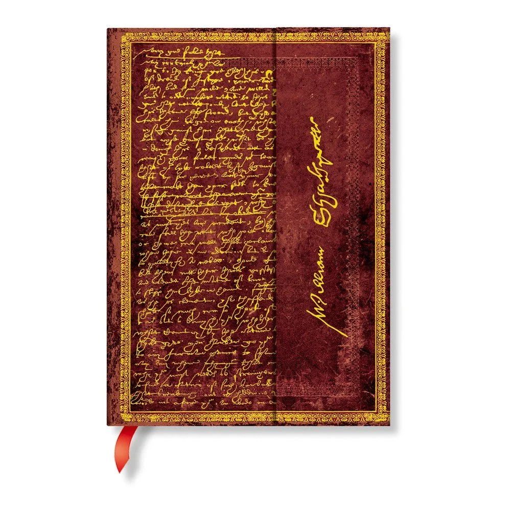 Linkovaný zápisník s tvrdou vazbou Paperblanks Shakespeare, 13 x 18 cm v:1135812