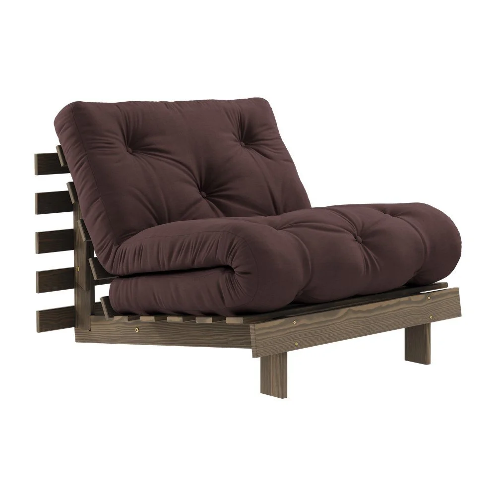 Tmavě hnědé křeslo Roots – Karup Design v:1583050