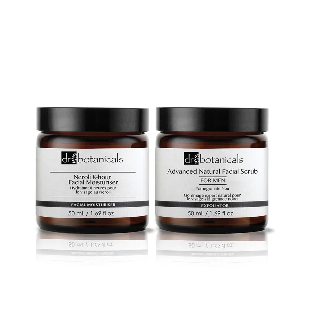 Set pleťové kosmetiky pro muže Dr. Botanicals Pomegranate Noir Advanced Naturala Neroli 8-hour v:872560
