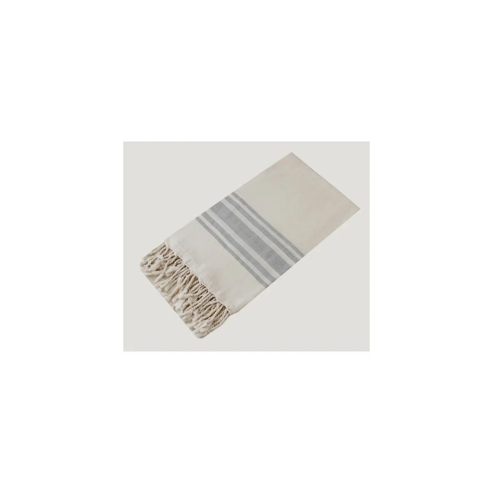 Šedo-bílá osuška Hammam Bamboo Style, 90 x 180 cm v:937674