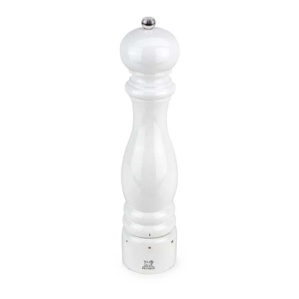 Bílý mlýnek na sůl z bukového dřeva Peugeot Paris, výška 30 cm v:1282534
