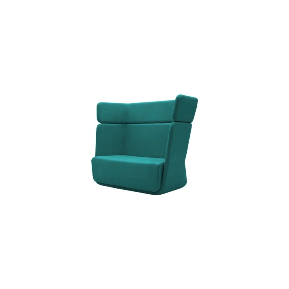 Tyrkysové křeslo Softline Basket Eco Cotton Turquoise v:1194492