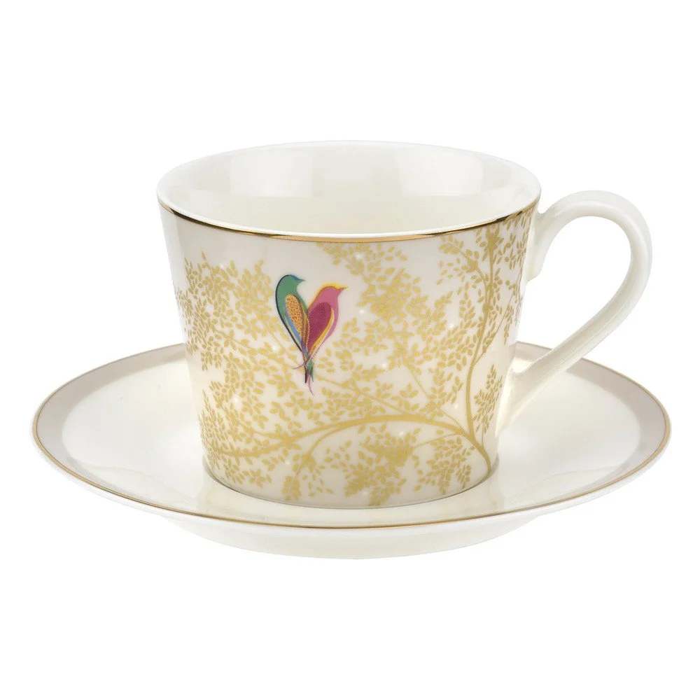 Porcelánový hrnek s podšálkem Portmeirion Light Birds, 200 ml v:1264414