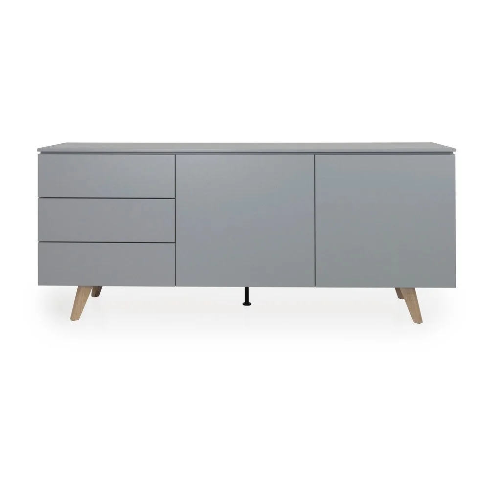 Šedá komoda Tenzo Plain, šířka 180 cm v:1390503