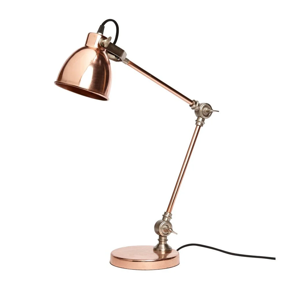 Měděná stolní lampa Jasmine v:791748