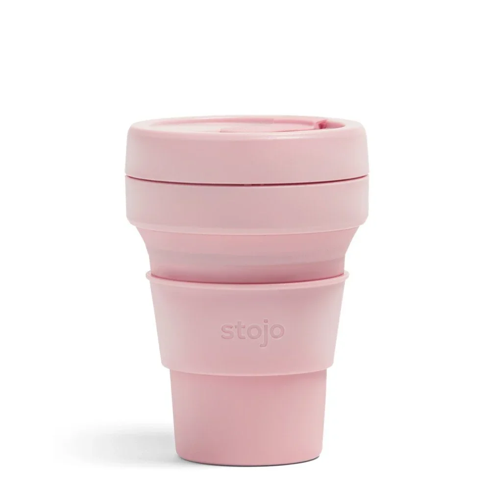 Růžový skládací cestovní hrnek Stojo Pocket Cup Carnation, 355 ml v:1341291