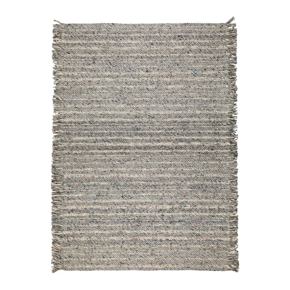 Šedý vlněný koberec Zuiver Frills, 170 x 240 cm v:1386483
