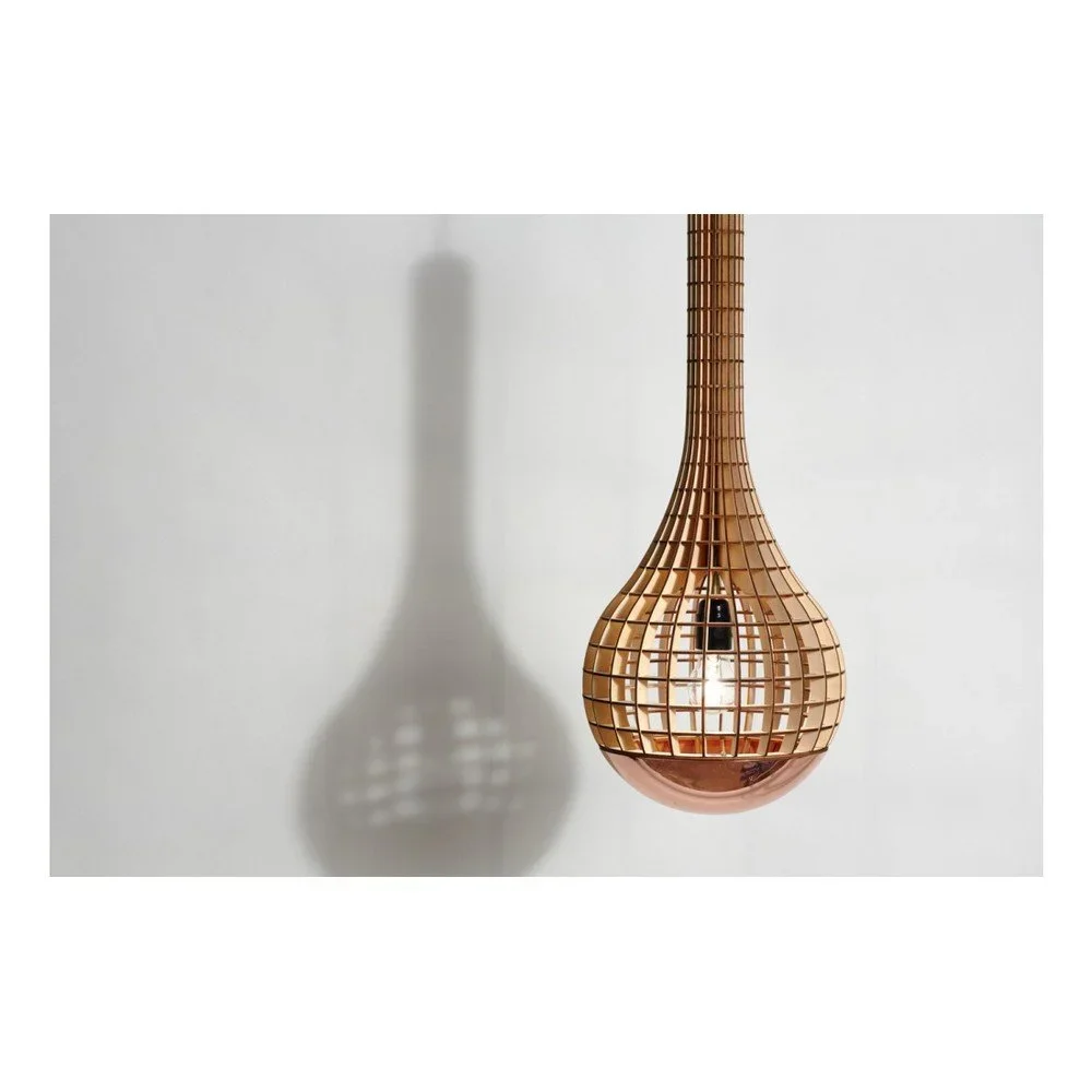 Závěsné světlo Massow Design Comet Copper v:762144
