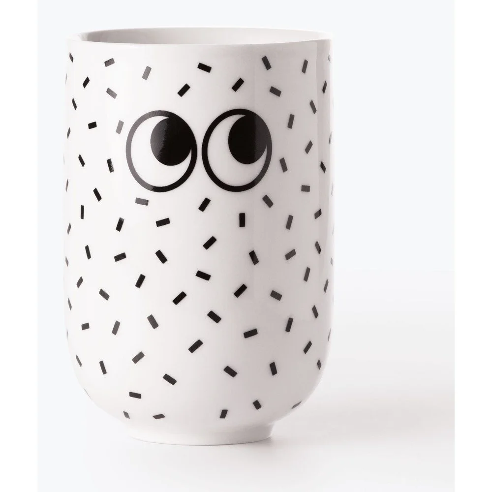 Bílý hrnek Just Mustard Googly Eyes v:1338915