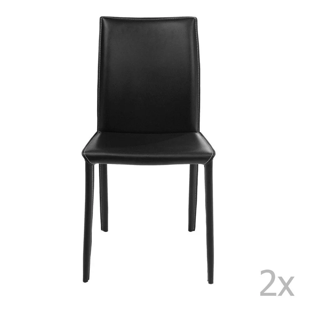 Sada 2 černých jídelních židlí Kare Design Milano v:973488