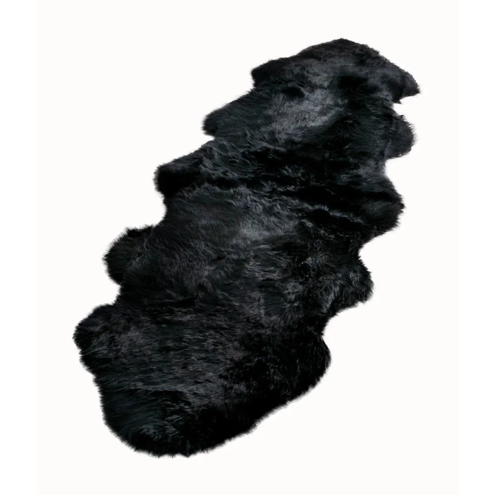 Černá ovčí kožešina Native Natural Double, 60 x 240 cm v:1406331
