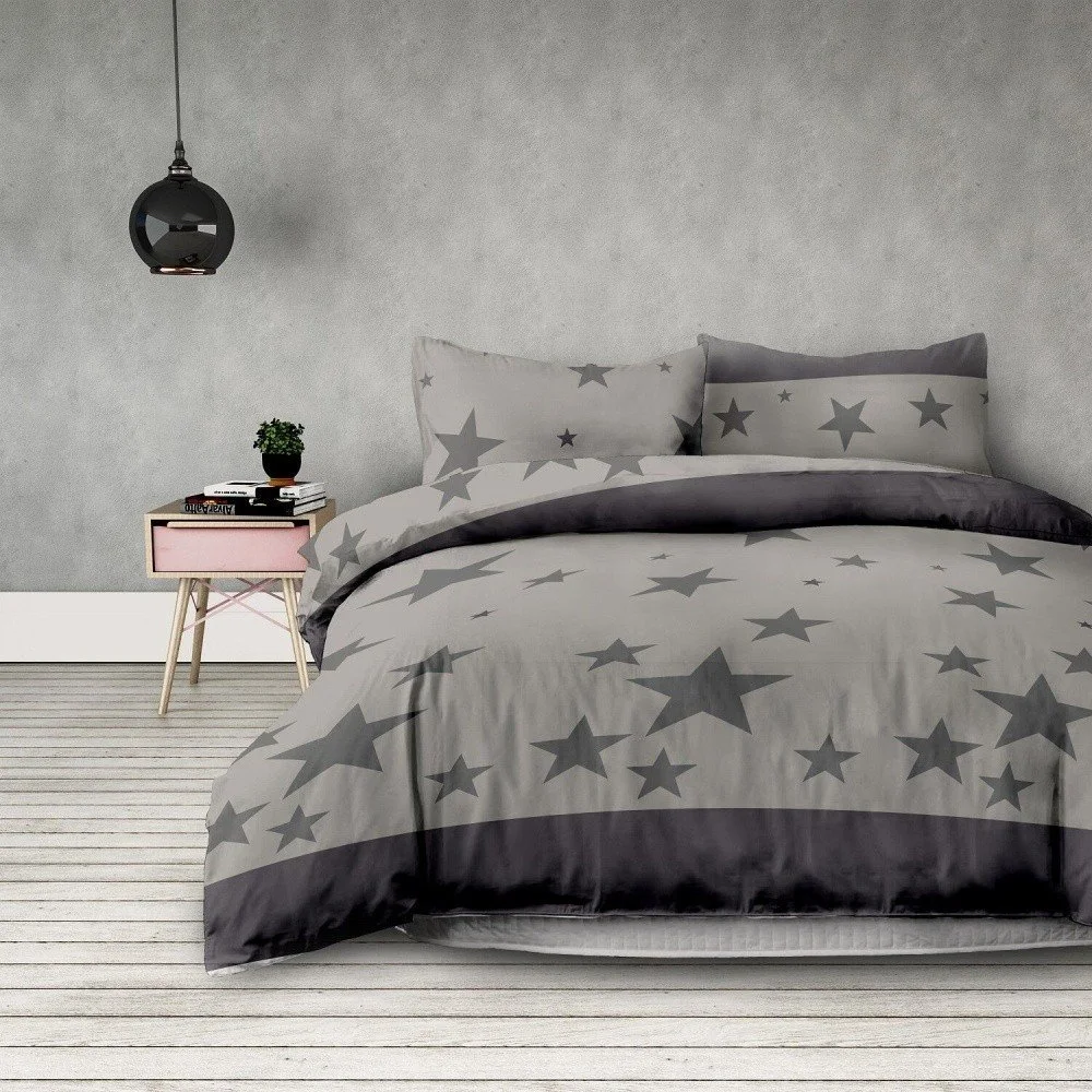 Sada povlaku na peřinu a dvou povlaků na polštář z mikrovlákna AmeliaHome Stardust, 200 x 200 cm + 80 x 80 cm v:1190304