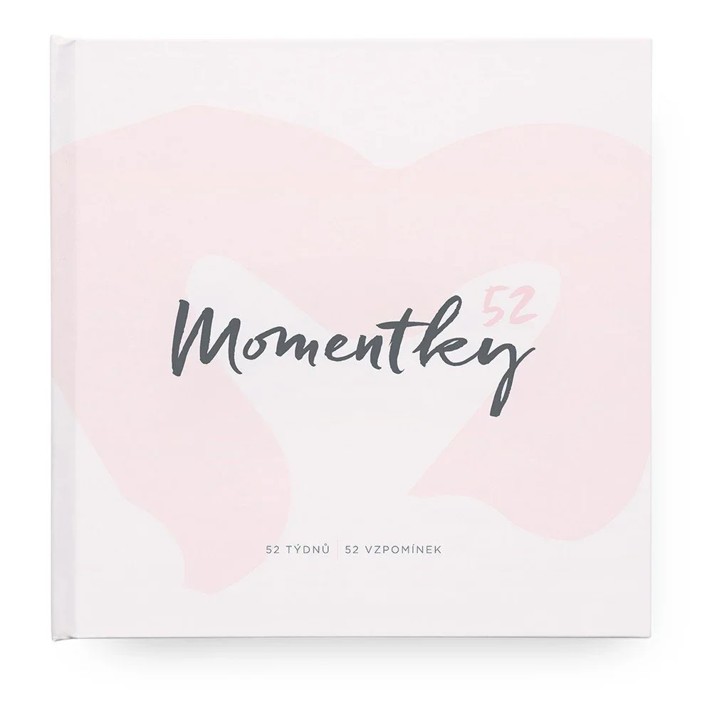 Pudrově růžové vzpomínkové album na jeden rok se samolepkami Bloque. Momentky52 v:1133230