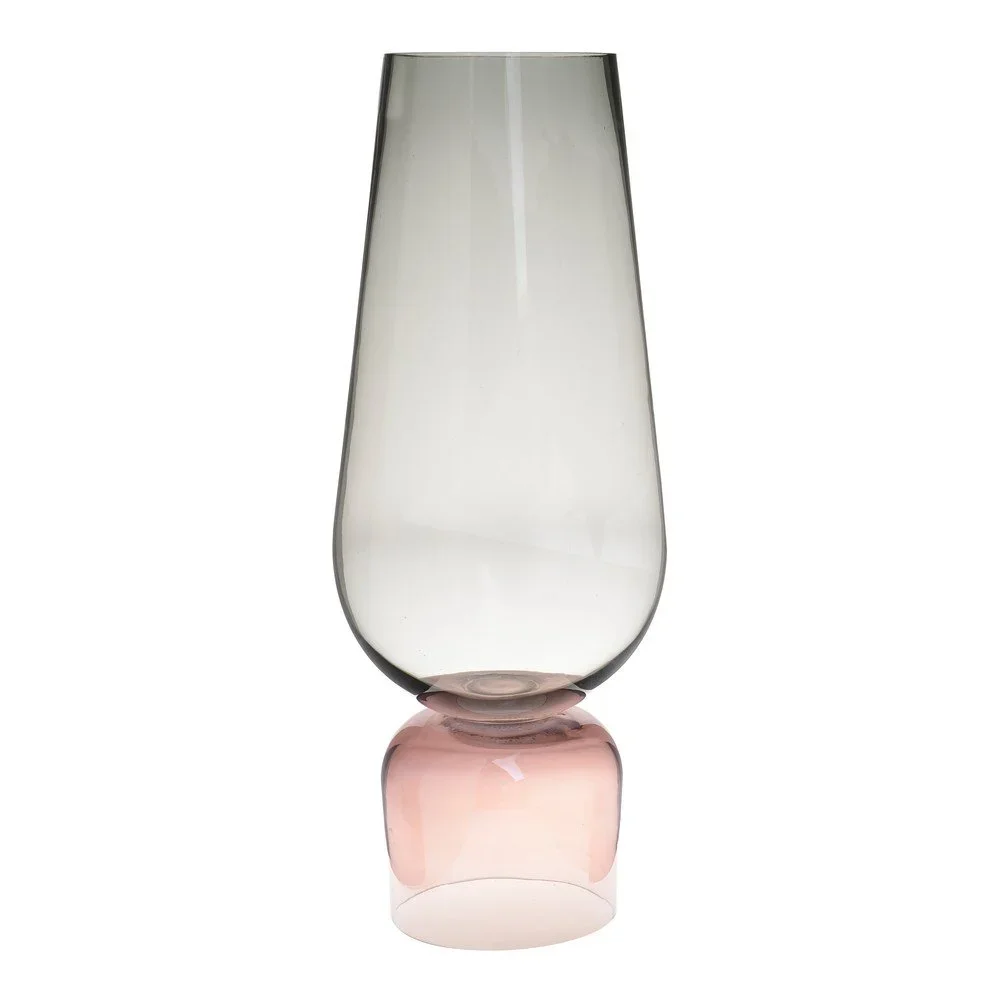 Růžovo-zelená skleněná váza InArt Fragile, výška 62 cm v:1352169