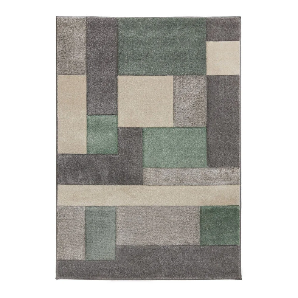 Zeleno-šedý koberec Flair Rugs Cosmos, 80 x 150 cm v:1366235