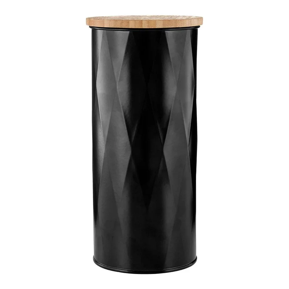 Černá dóza Premier Housewares Rhombus, výška 26 cm v:864124